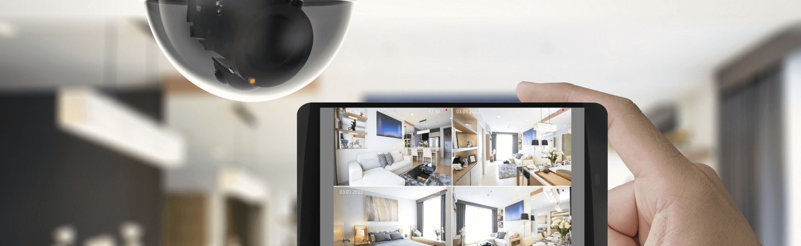 Smart security camera and smartphone